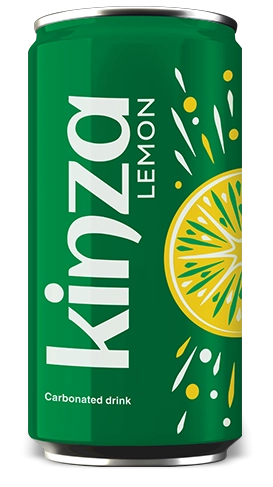 Kinza lemon carbonated drink can